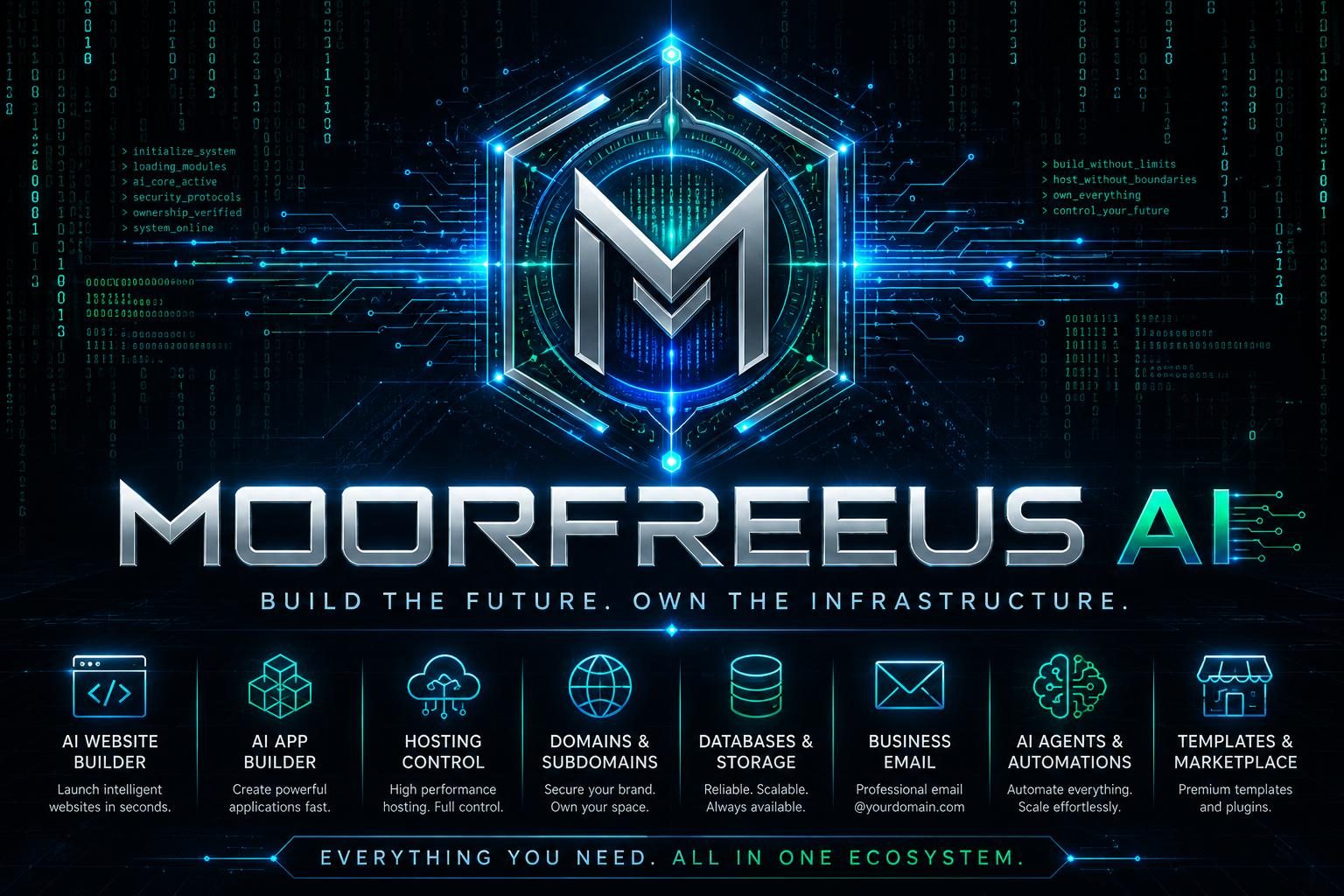 MoorFreeUs AI — everything you need, all in one ecosystem